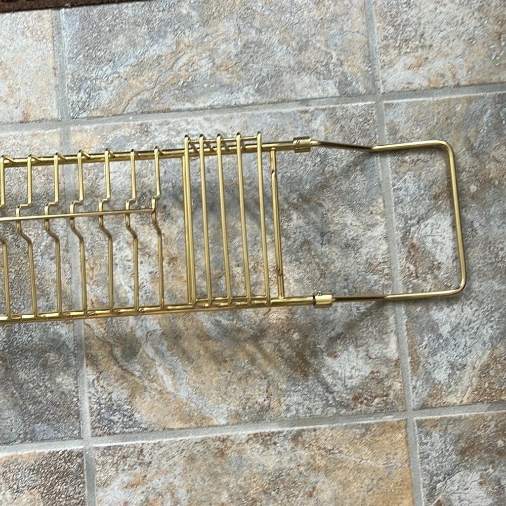 Anthropologie Gold Bathtub Caddy NWT
